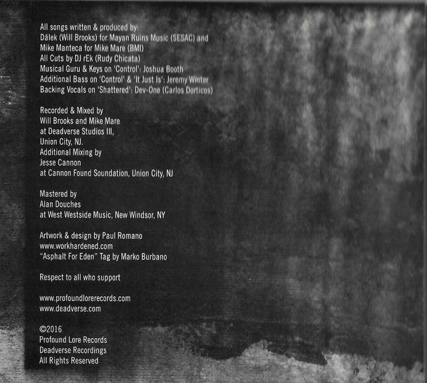 Dälek : Asphalt For Eden (CD, Album)