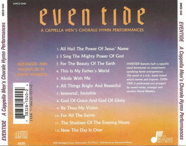 David Maddux : Eventide: A Cappella Men's Chorale Hymn Performances (CD)