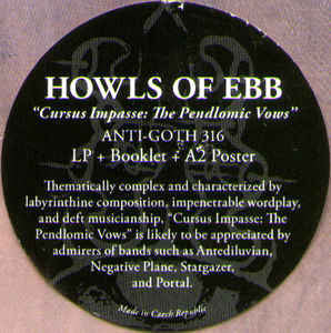 Howls Of Ebb : Cursus Impasse: The Pendlomic Vows (LP, Album)
