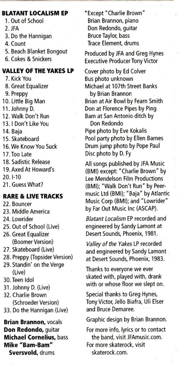 JFA* : We Know You Suck (CD, Comp)