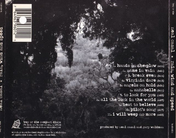 Neal Casal : Rain, Wind And Speed (CD, Album)