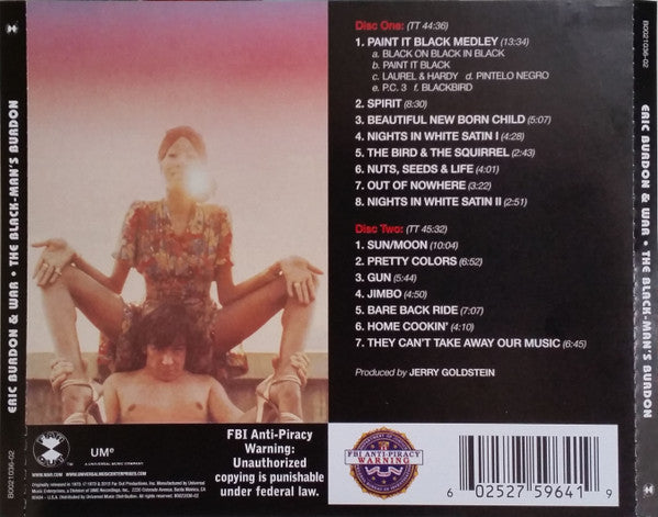 Eric Burdon & War : The Black-Man's Burdon (2xCD, RE)