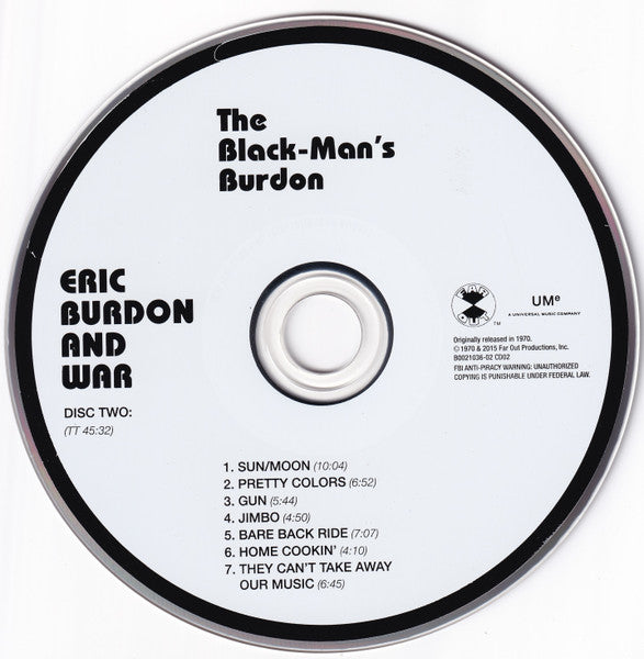 Eric Burdon & War : The Black-Man's Burdon (2xCD, RE)