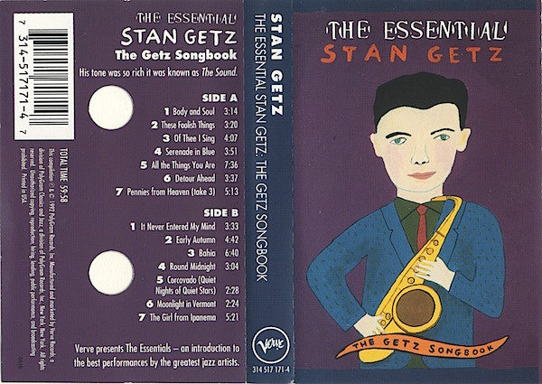 Stan Getz : The Essential Stan Getz (The Getz Songbook) (Cass, Comp)