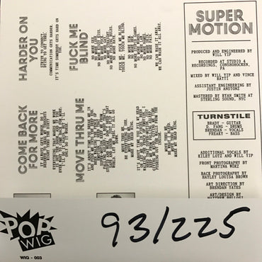 Turnstile (2) : Move Thru Me (7", EP, Ltd, Num, Tou)