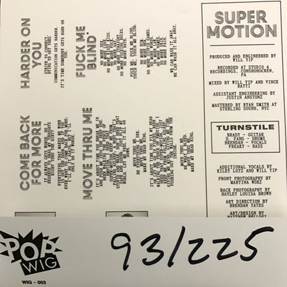 Turnstile (2) : Move Thru Me (7", EP, Ltd, Num, Tou)