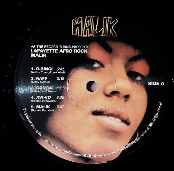 Lafayette Afro Rock Band : Malik (LP, Album, RE, RM)