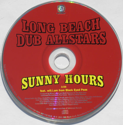 Long Beach Dub Allstars : Sunny Hours (CD, Single, Promo)