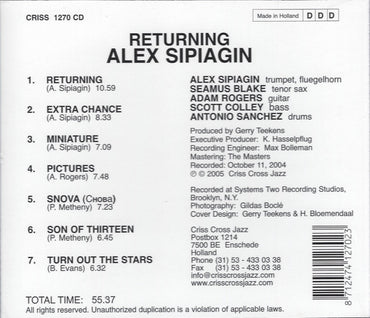 Alex Sipiagin : Returning (CD, Album)