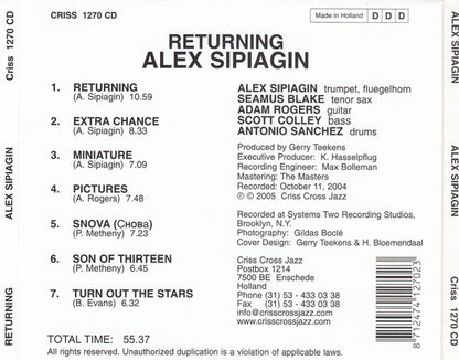 Alex Sipiagin : Returning (CD, Album)