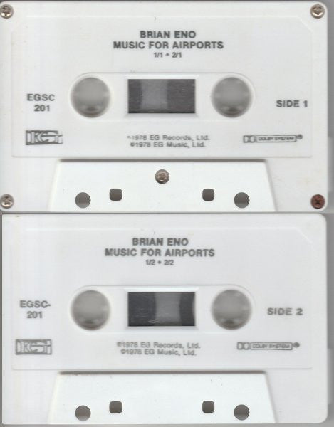 Brian Eno : Ambient 1 (Music For Airports) (Cass, Album)