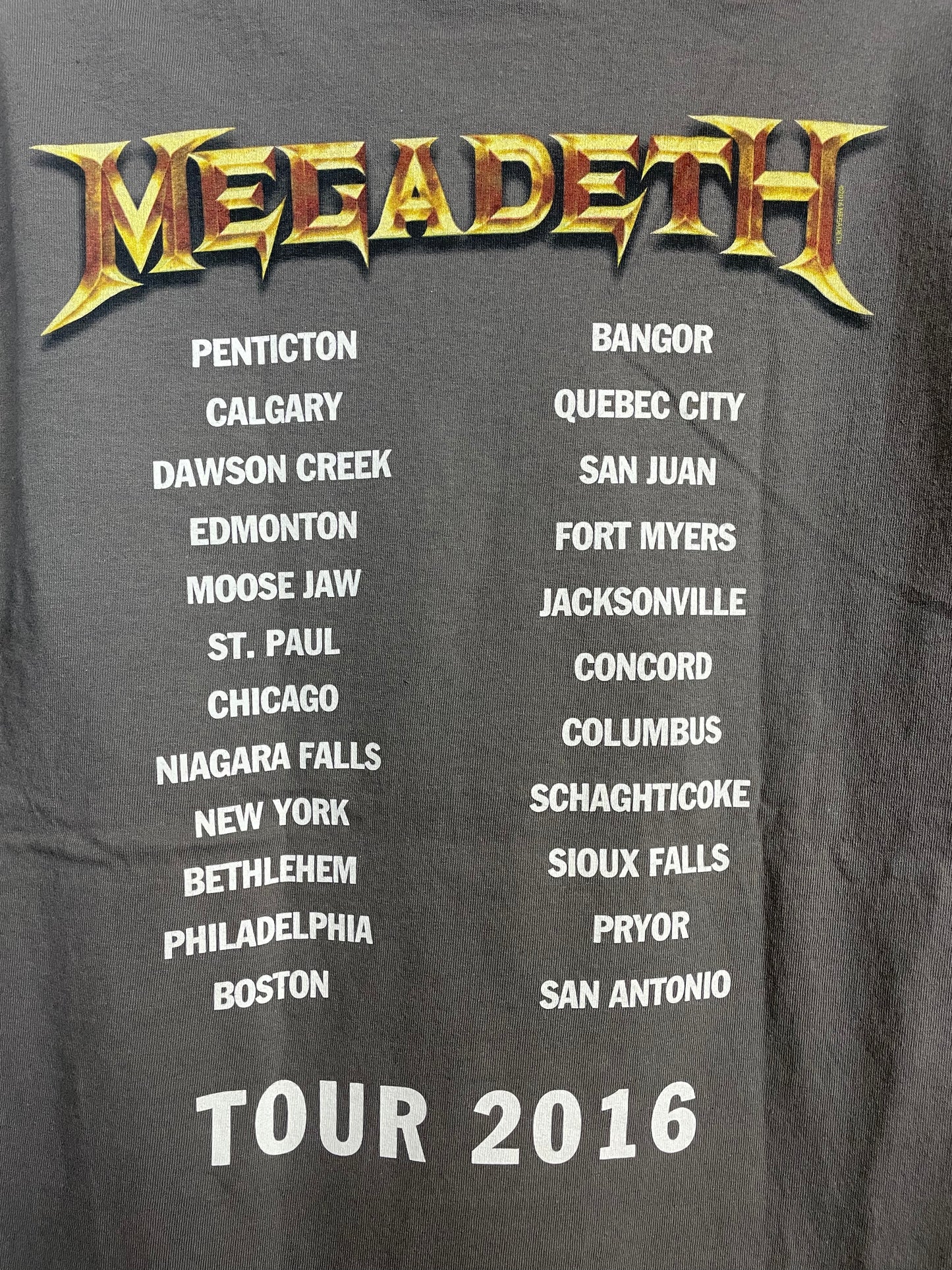 Megadeth, used band shirt (M)