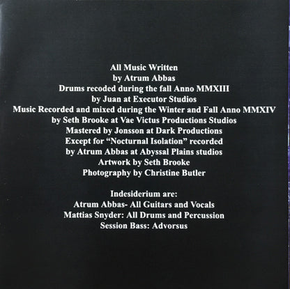 Indesiderium : Wanderer Of The Abyssal Plains (CD, MiniAlbum)