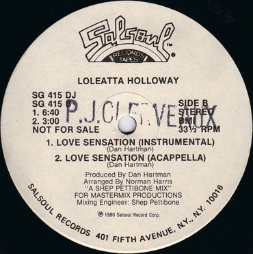 Loleatta Holloway : Love Sensation (12", Promo)