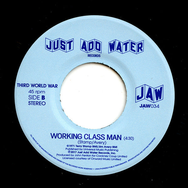 Third World War : A Little Bit Of Urban Rock / Working Class Man (7", Single, RE)