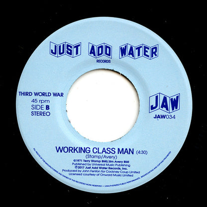 Third World War : A Little Bit Of Urban Rock / Working Class Man (7", Single, RE)