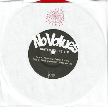 No Values : United We Die (7", EP, Rec)