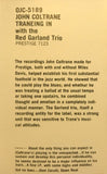 John Coltrane With The Red Garland Trio : Traneing In  (Cass, Album, RE, RM, CrO)