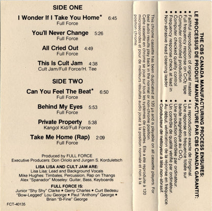 Lisa Lisa & Cult Jam With Full Force : Lisa Lisa & Cult Jam With Full Force (Cass, Album, CrO)