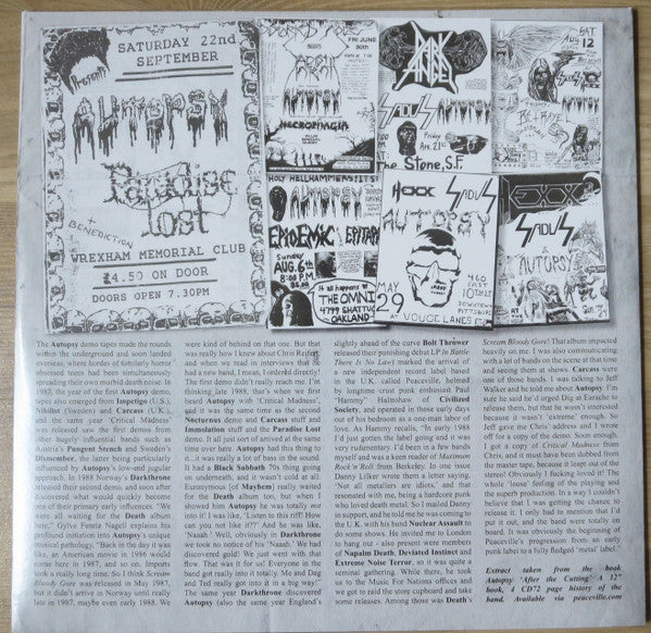 Autopsy (2) : Critical Madness: The Demo Years (LP, Comp)