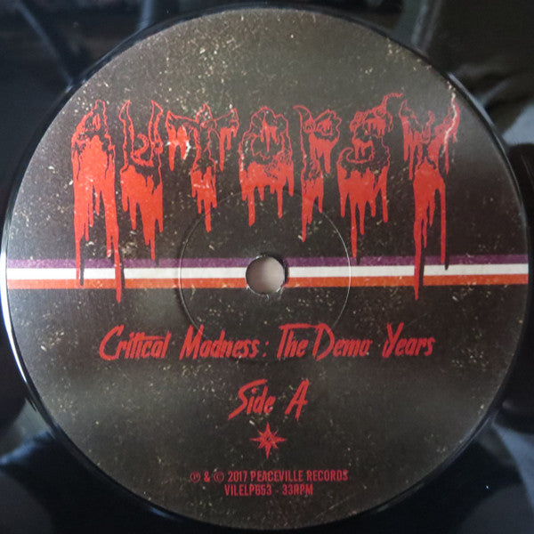 Autopsy (2) : Critical Madness: The Demo Years (LP, Comp)