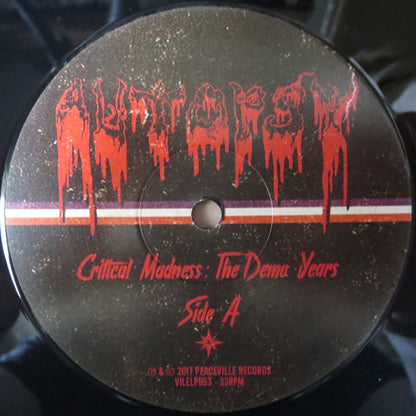 Autopsy (2) : Critical Madness: The Demo Years (LP, Comp)