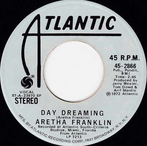 Aretha Franklin : Day Dreaming (7", Single, Mono, Promo, SP )