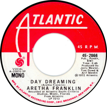 Aretha Franklin : Day Dreaming (7", Single, Mono, Promo, SP )