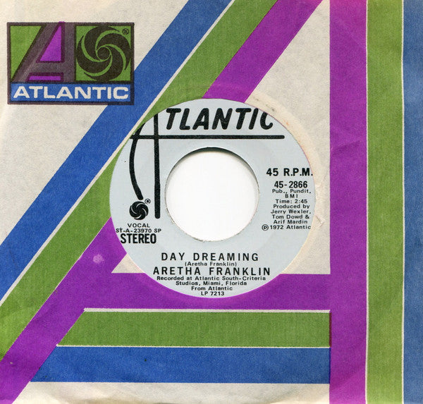 Aretha Franklin : Day Dreaming (7", Single, Mono, Promo, SP )