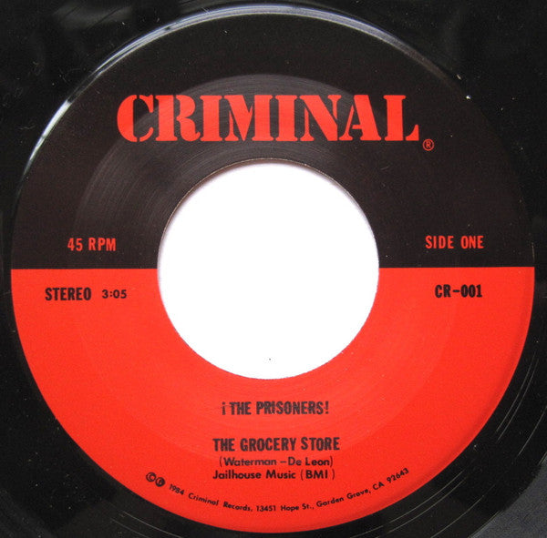 The Prisoners (6) : The Grocery Store / Baby Wants To Dance (7", Single)
