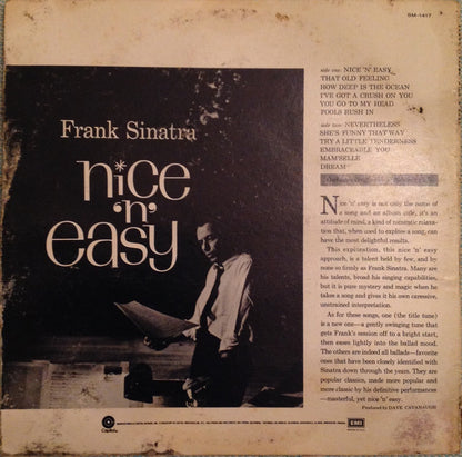 Frank Sinatra : Nice 'N' Easy (LP, Album, RE)