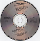 Sarah Vaughan : Favorites (CD, Comp)