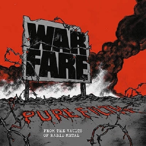 Warfare (2) : Pure Filth From The Vaults Of Rabid Metal (LP, Album, Red)