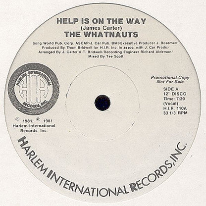 The Whatnauts : Help Is On The Way (12", Promo)