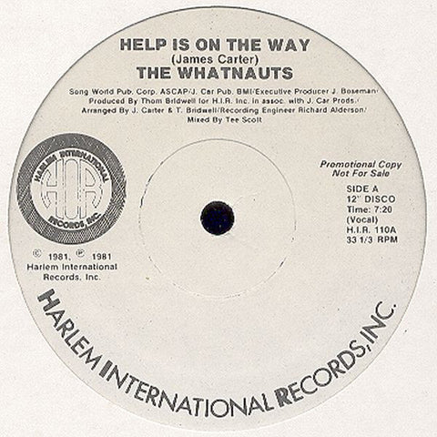 The Whatnauts : Help Is On The Way (12", Promo)
