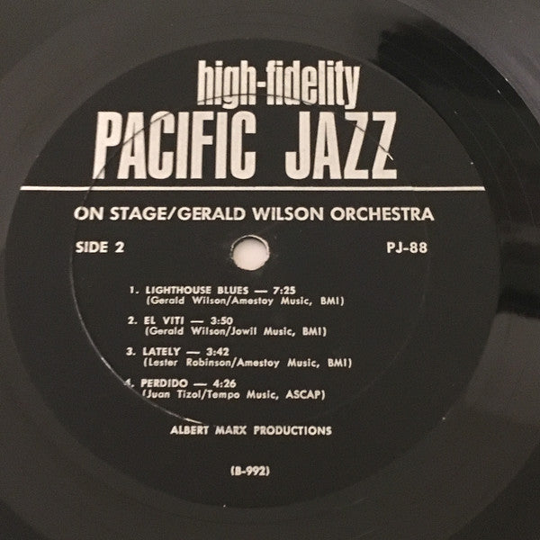 Gerald Wilson Orchestra : On Stage (LP, Album, Mono)