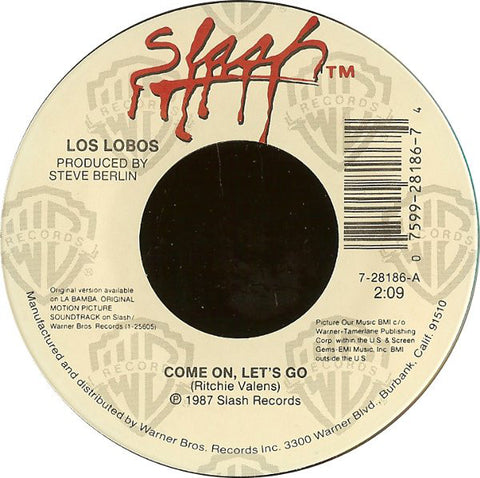 Los Lobos : Come On, Let's Go / Ooh! My Head (7", Single, Spe)