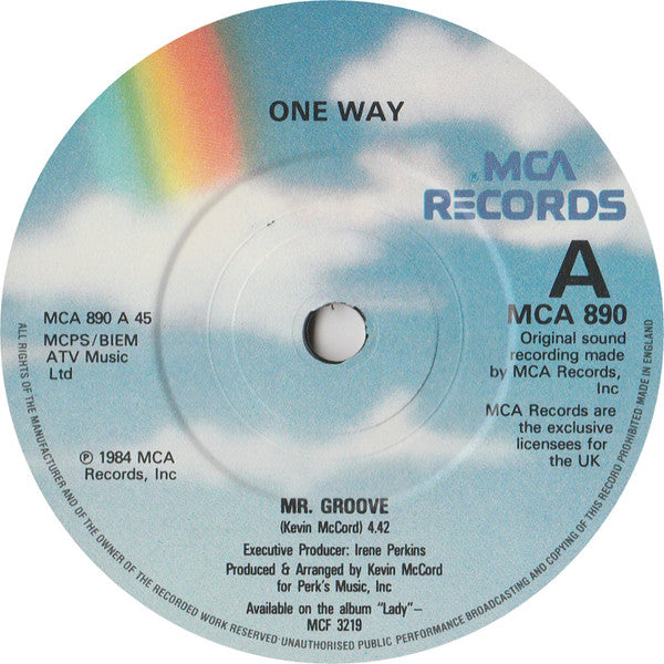 One Way : Mr. Groove / Lady You Are (7")