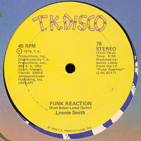 Lonnie Smith : Funk Reaction (12")