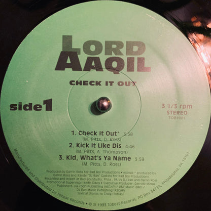 Lord Aaqil : Check It Out (12")