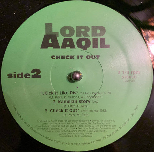 Lord Aaqil : Check It Out (12")