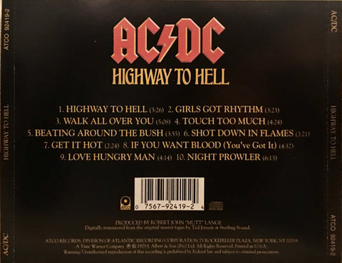 så episode picnic Buy AC/DC : Highway To Hell CD Online from Sit and Spin Records for a great  price – Sit & Spin Records