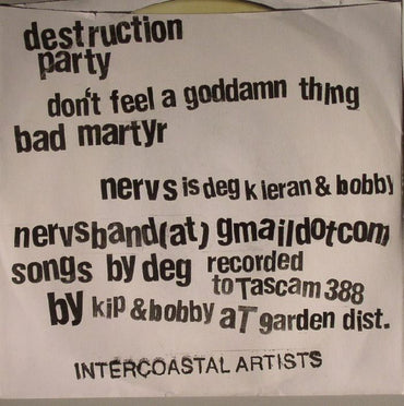 NERVS (2) : Destruction Party EP (7", EP, Col)