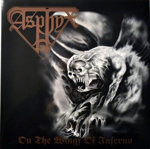 Asphyx (2) : On The Wings Of Inferno (LP, Album, Ltd, RE, Gat)