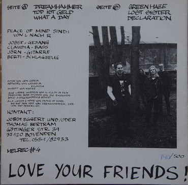 Peace Of Mind (5) : Love Your Friends ! (7", Yel)