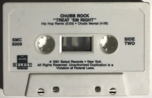 Chubb Rock : Treat 'Em Right (Cass, Maxi, Car)