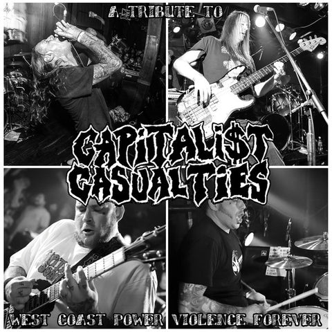 Various : A Tribute To Capitalist Casualties: West Coast Power Violence Forever (LP, Comp, Bla)
