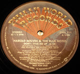 Harold Melvin And The Blue Notes : Don't Give Me Up (12", Promo)
