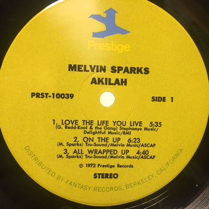 Melvin Sparks : Akilah! (LP, Album, RCA)