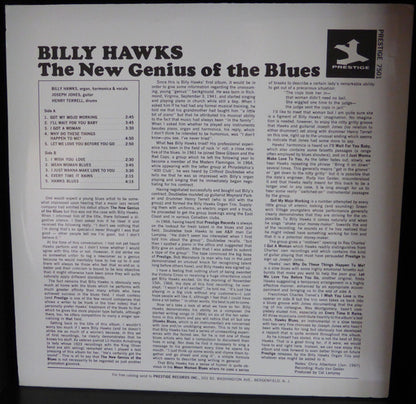 Billy Hawks : The New Genius Of The Blues (LP, Album, RE)